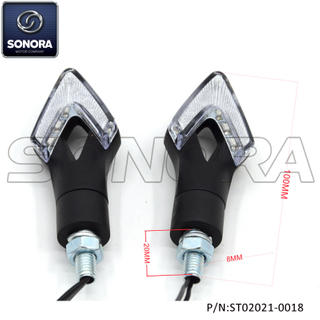 Cuerpo de plástico Lente ahumada de color negro Luz LED con marca E (P / N: ST02021-0018) CALIDAD SUPERIOR