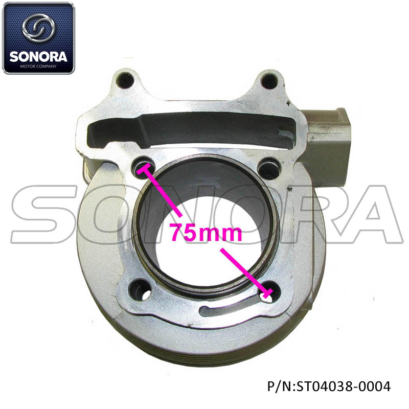 Bloque de cilindros GY6 125CC 152QMI 52.4MM (P / N: ST04038-0004) Calidad superior