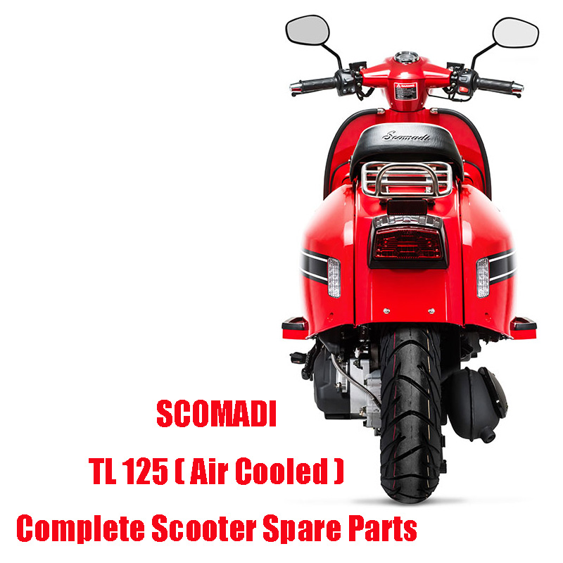 SCOMADI TL125 Piezas de motor de scooter refrigerado por aire Piezas de repuesto de scooter completo Calidad original