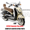 AGM RETRO PIMSTYLE PLUS SCOOTER KIT DE CARROCERÍA PIEZAS DEL MOTOR PIEZAS DE REPUESTO PARA SCOOTER COMPLETAS PIEZAS DE REPUESTO ORIGINALES