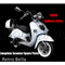 JIAJUE Retro Bella 50cc 125cc 150cc Repuestos completos de motocicleta