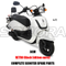 AGM Retro Black Edition SCOOTER BODY KIT PIEZAS DE MOTOR SCOOTER COMPLETO PIEZAS DE RECAMBIO ORIGINALES