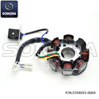 GY6-125 152QMI BT125CC 8 polos 5 cables ESTATOR AC (P / N: ST04055-0004) Calidad superior