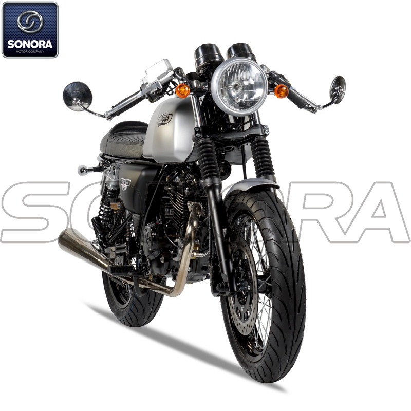MASH CAFE RACER 125cc kit de carrocería de alfombra plateada Piezas del motor Repuestos originales