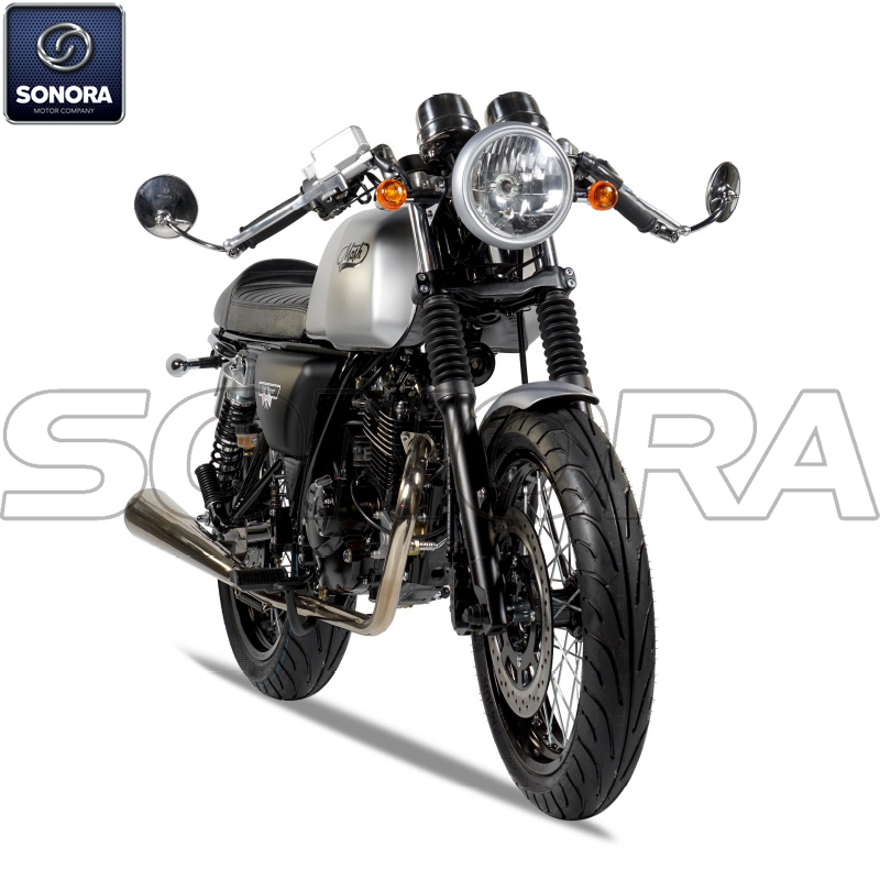 MASH CAFE RACER 125cc kit de carrocería de alfombra plateada Piezas del motor Repuestos originales