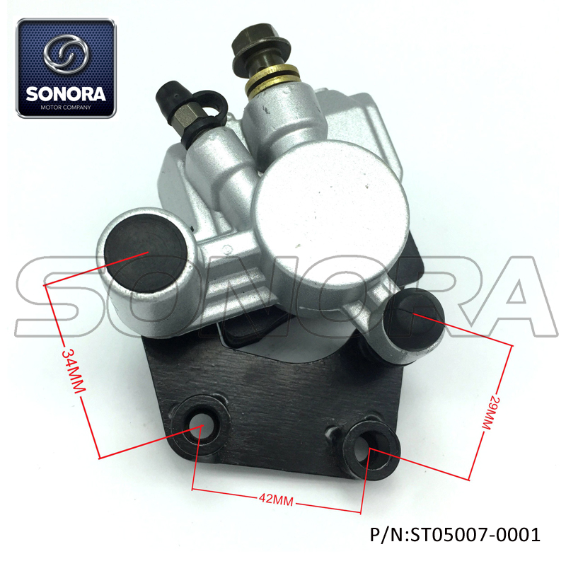 Pinza de freno delantero para CPI Aragon 50 BAOTIAN BT49QT-9F BT49QT-12C (P / N: ST05007-0001) Alta calidad