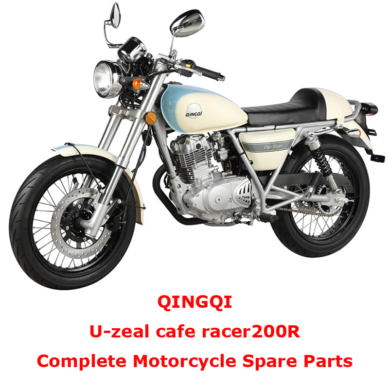 QINGQI cafe racer200R Piezas de repuesto completas para motocicleta