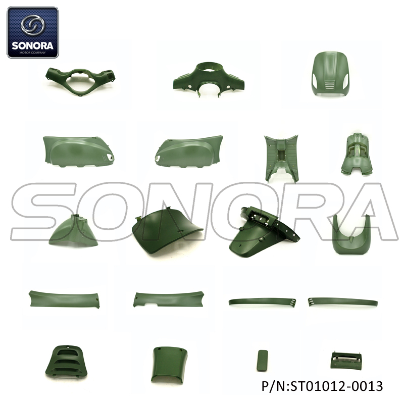 ZNEN ZN50QT-30A RIVA Kit de cuerpo (faro redondo) Matt Blue 19pcs (P / N: ST01012-0013) Calidad superior