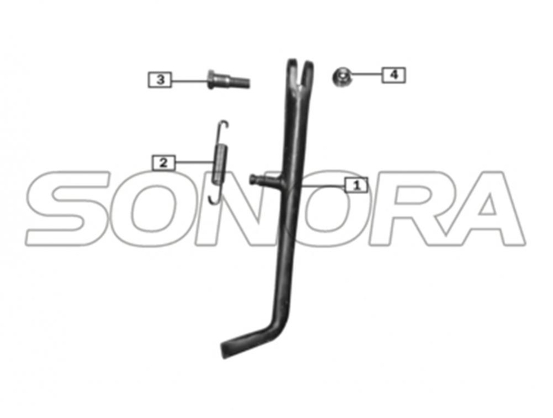 Soporte lateral para ZONGSHEN RX3 REPUESTOS DE PRIMERA CALIDAD
