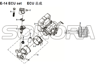 ECU E-14 para XS125T-16A Fiddle III Repuesto de calidad superior