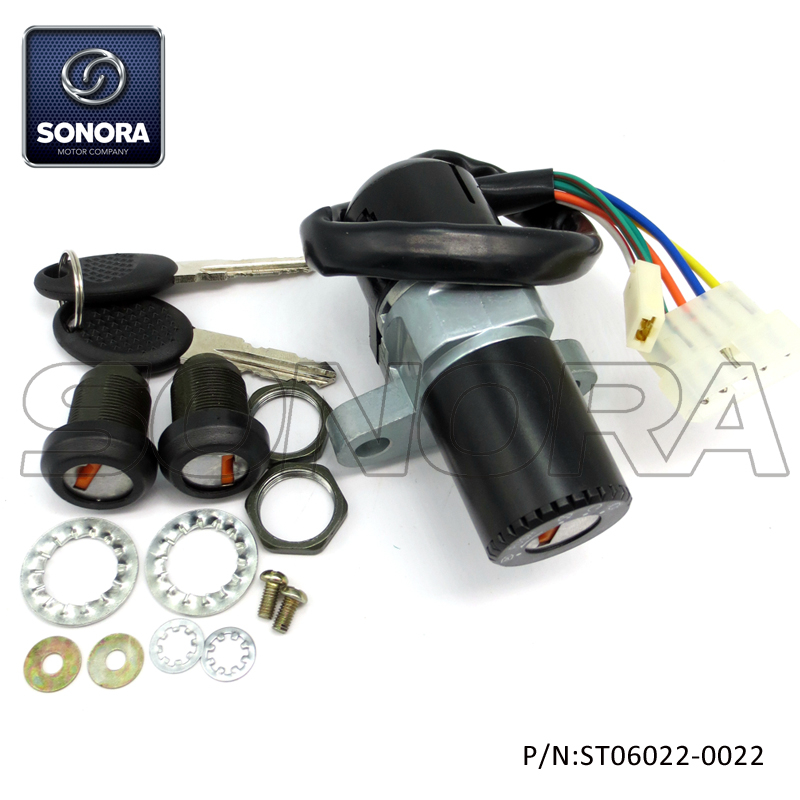 Derbi senda 5 cables conjunto de bloqueo (p / n: st06022-0022) de alta calidad