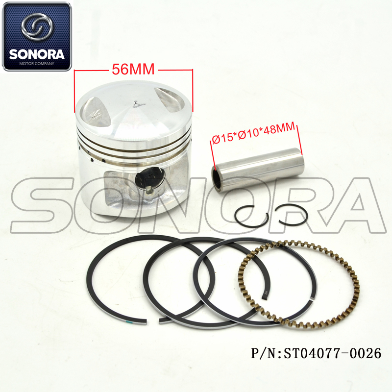 KIT DE PISTÓN CG125 (P / N: ST04077-0026) Calidad superior