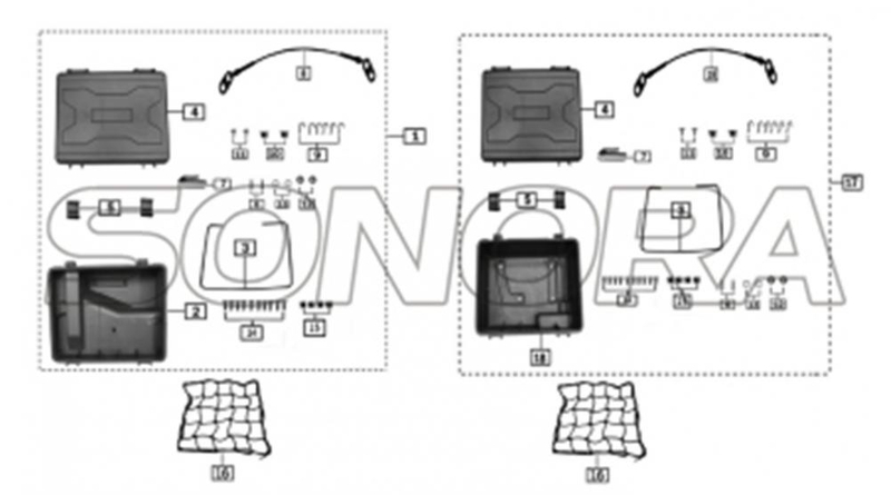ESTUCHE LATERAL para ZONGSHEN RX3 REPUESTOS DE PRIMERA CALIDAD