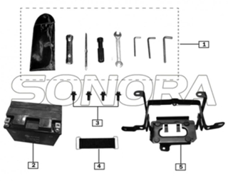 Soporte de batería de herramientas para ZONGSHEN RX3 REPUESTOS DE CALIDAD SUPERIOR