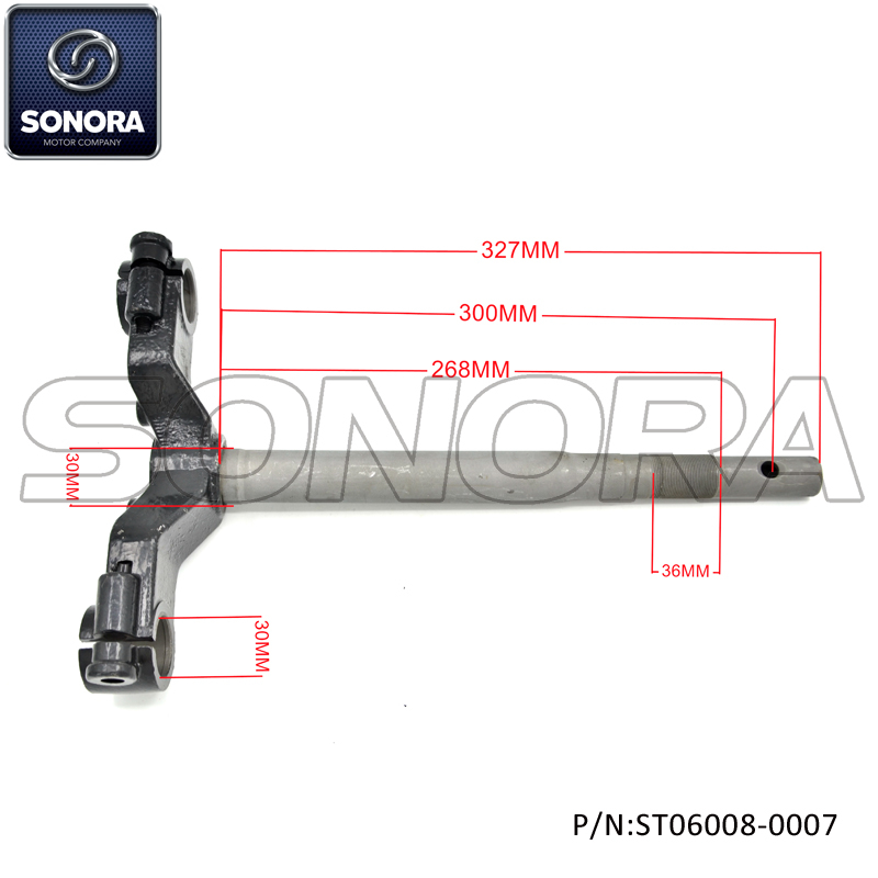 REPUESTO BAOTIAN BT49QT-20cA4 Columna de dirección (P / N: ST06008-0007) Calidad superior