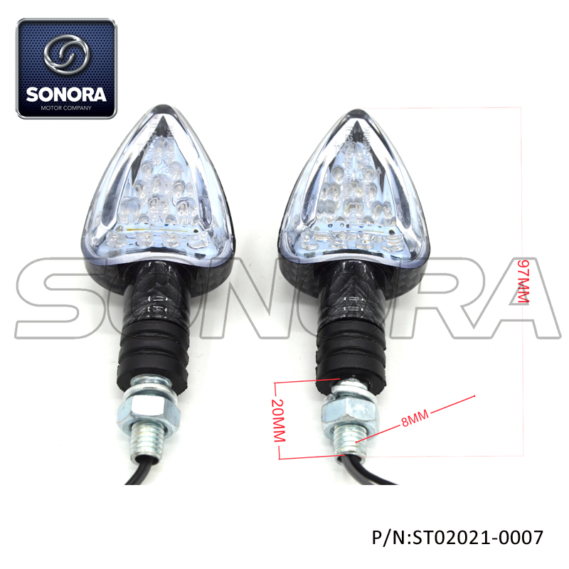 Carcasa de plástico 15 LED E-mark LED Light (P / N: ST02021-0007) Calidad superior