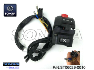 QINGQI QM125-2V Conjunto de interruptor de manija DERECHA (P / N: ST06029-0010) CALIDAD SUPERIOR