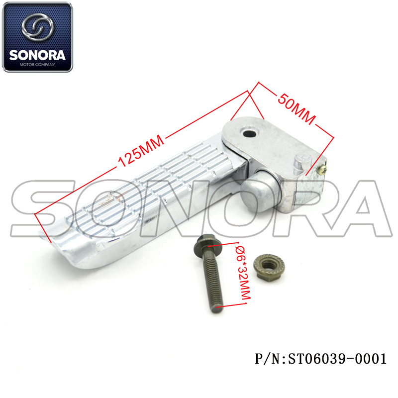 Recambio ZNEN ZN50QT-E 50,125CC Reposapiés derecho (P / N: ST06039-0001) ALTA CALIDAD