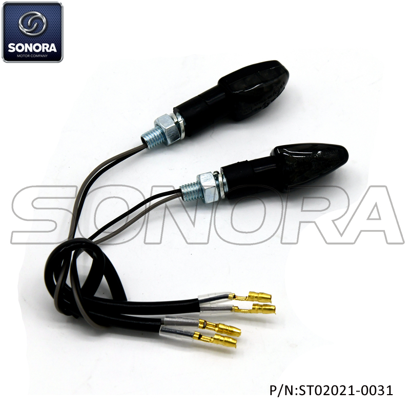 E-mark LED winker LENTE DE HUMO CUERPO NEGRO 0031 (P / N: ST02021-0031) calidad superior