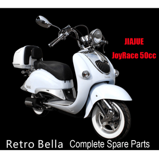 Jiajue Retro Bella Scooter Parts Piezas completas de scooter