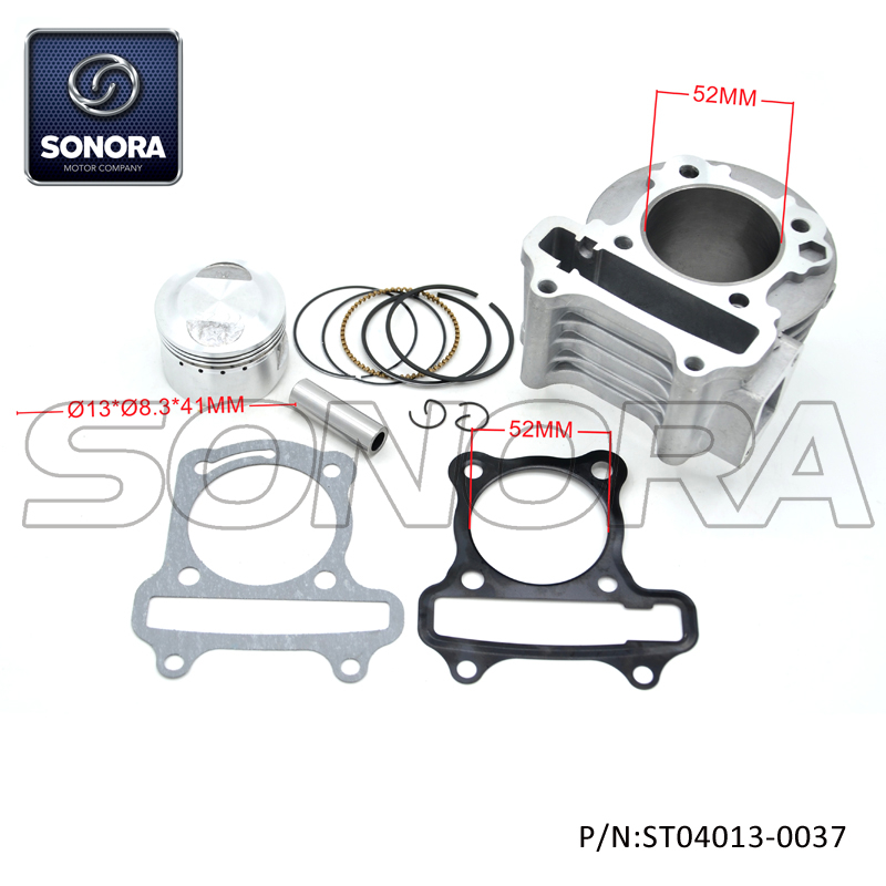 GY6-90cc 139QMAB Kit de cilindro de 52 mm (P / N: ST04013-0037) Calidad superior