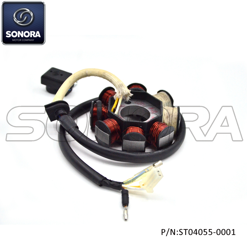 139QMAB ESTATOR HALF WAVE CHARGING NUEVO CONECTOR (P / N: ST04055-0001) Calidad superior