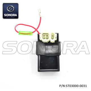 GY6-50 139QMAB 12 llanta 35kmh dos enchufes con cable CDI (P / N: ST03000-0031) Calidad superior
