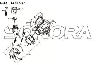 E-14 ECU Set JET 14 XS175T-2 para SYM Repuesto de calidad superior