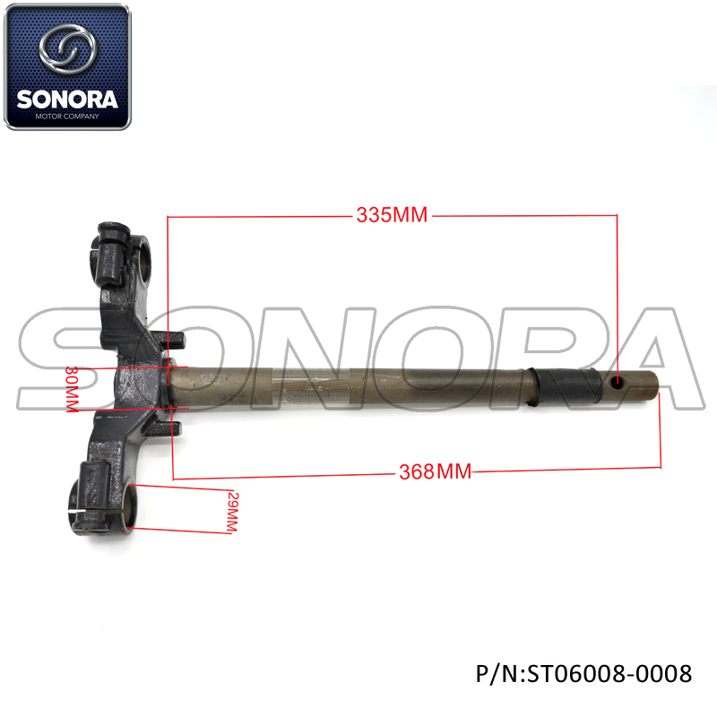 Recambio BAOTIAN BT49QT-21A3 Columna de dirección (P / N: ST06008-0008) Calidad superior