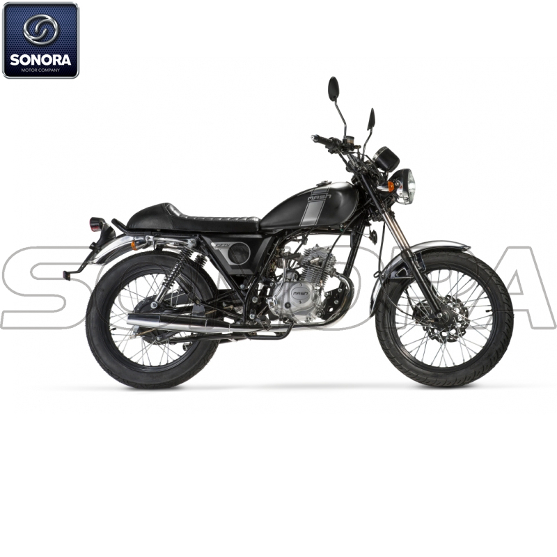 MASH FIFTY 50 cc Noire Euro4 Kit de carrocería Piezas del motor Piezas de repuesto originales