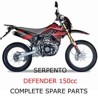 Serpento Dirt Bike Defender150cc Pieza Piezas completas