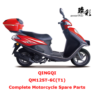 QINGQI QM125T-6C T1 Piezas de repuesto completas para motocicletas
