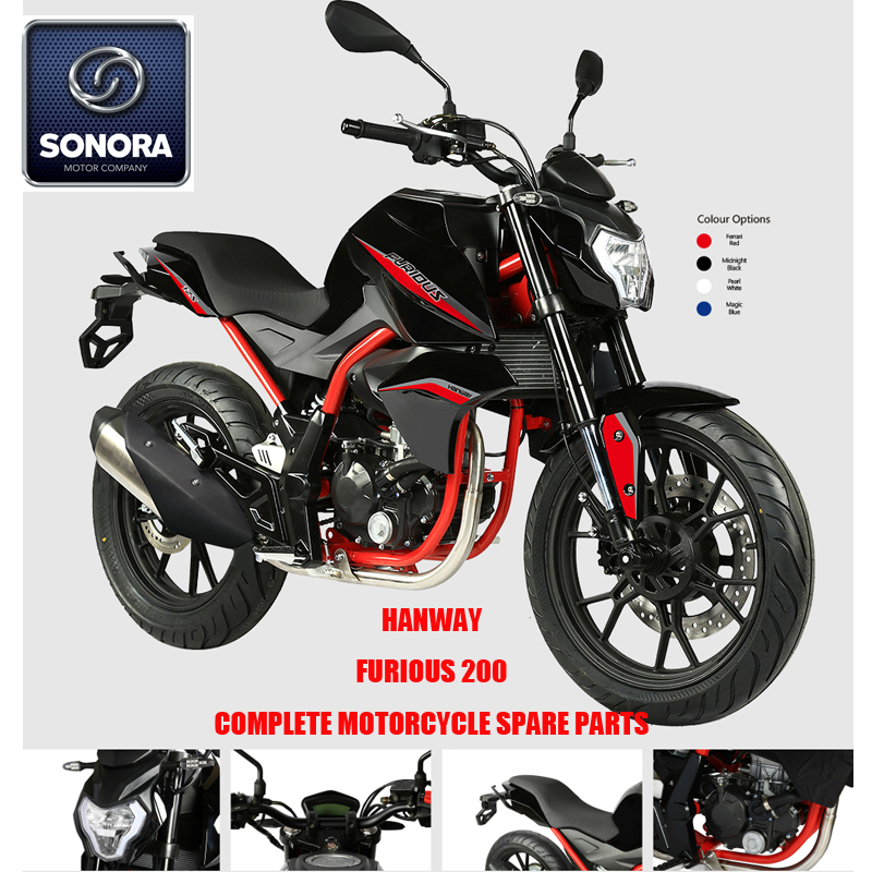HANWAY Furious 125 Furious 200 Furious 250 Repuestos completos de motocicleta
