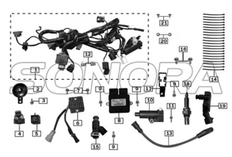Repuestos eléctricos para ZONGSHEN RX3 REPUESTOS DE PRIMERA CALIDAD