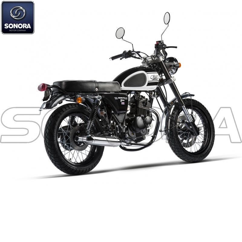 MASH SEVENTY FIVE 125 cc Kit de carrocería negra Piezas de motor Repuestos originales