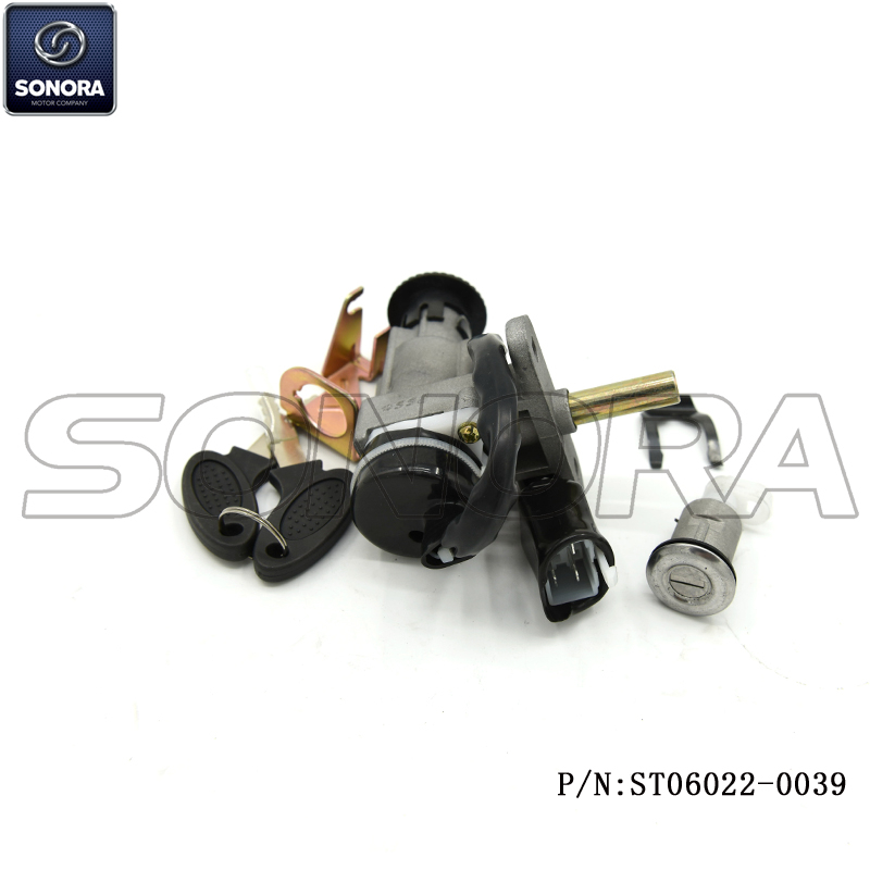 ZNEN ZN50QT-22 ZN125T-22 Juego de cerraduras (P / N: ST06022-0039) CALIDAD ORIGINAL