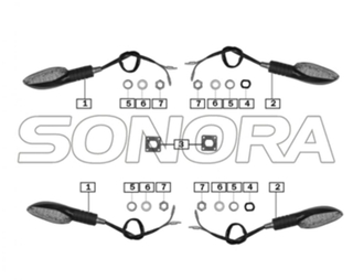 LAMPARA DE GIRO para ZONGSHEN RX3 REPUESTOS DE PRIMERA CALIDAD