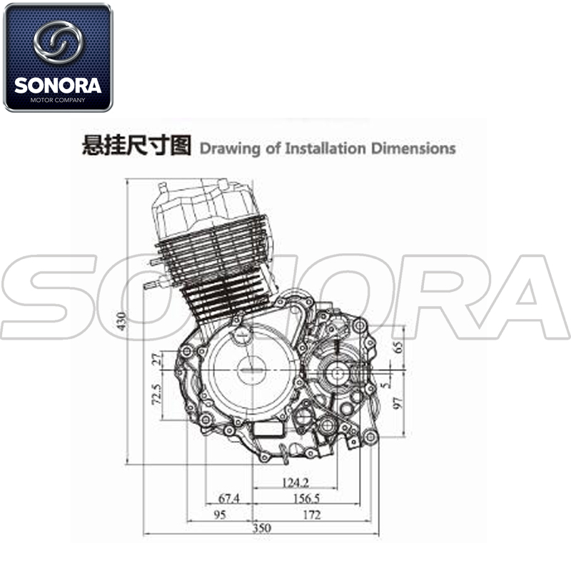 Zongshen125 Repuestos de motor completos Piezas originales