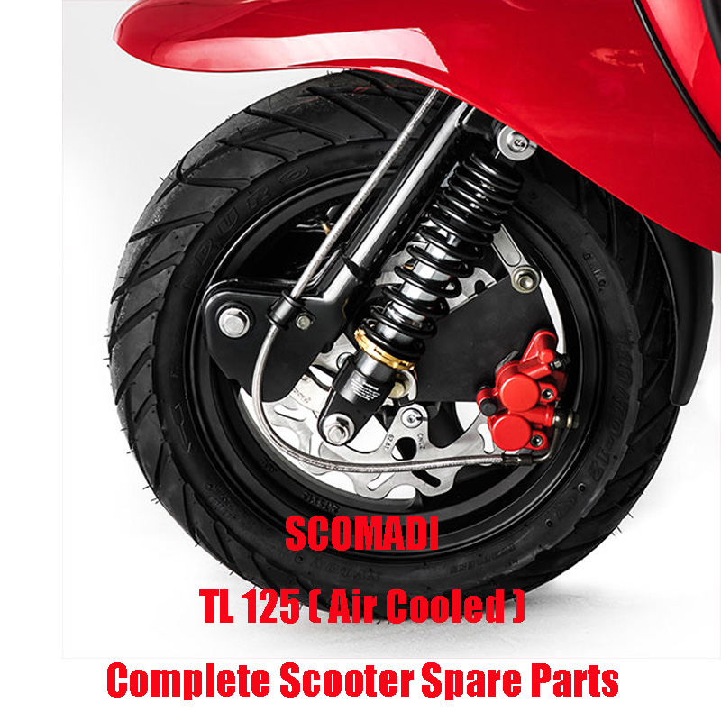 SCOMADI TL125 Piezas de motor de scooter refrigerado por aire Piezas de repuesto de scooter completo Calidad original
