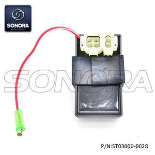 GY6-50 139QMAB 10 '' llanta 35kmh dos enchufes con cable CDI (P / N: ST03000-0028) Calidad superior