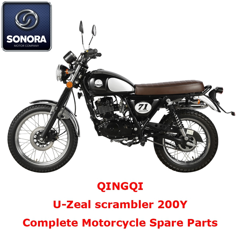 Qingqi U-Zeal Scrambler 200Y Pieza de repuesto completa para motocicleta