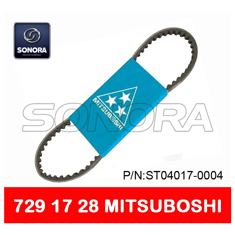 CINTURÓN V MITSUBOSHI 729 x 17 x 28 CINTURÓN V MOTOCICLETA SCOOTER CALIDAD ORIGINAL