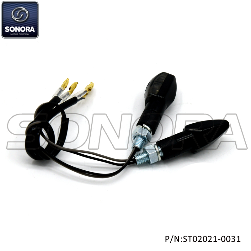 E-mark LED winker LENTE DE HUMO CUERPO NEGRO 0031 (P / N: ST02021-0031) calidad superior