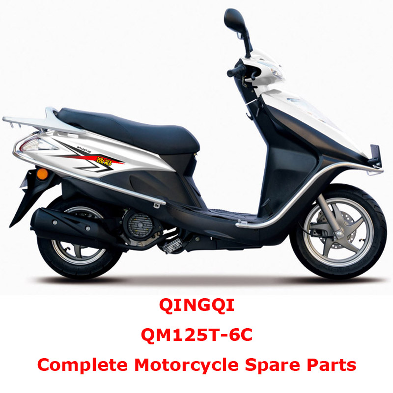 QINGQI QM125T-6C Piezas de repuesto completas para motocicletas