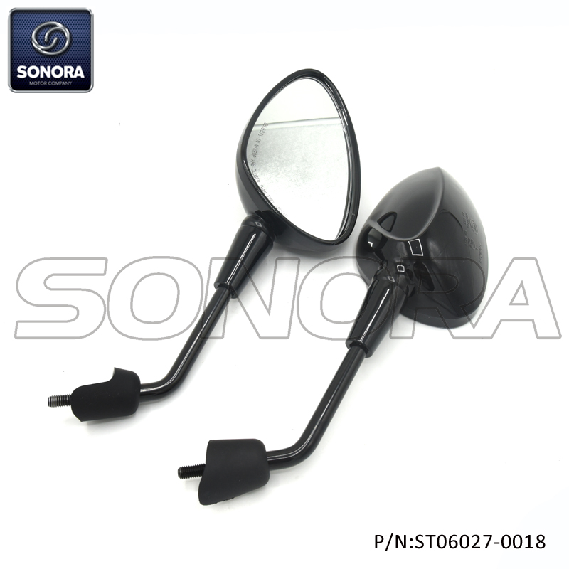 Vespa Sprint Mirror-Gloss Black Version (P / N: ST06027-0018) Calidad superior
